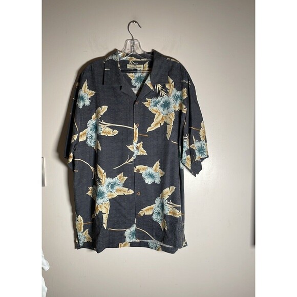 Nautica 100% SILK Hawaiian button down shirt Men’s XL - Picture 1 of 5